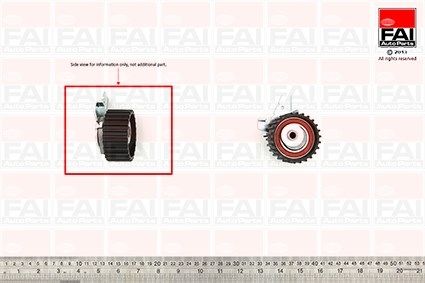 FAI AUTOPARTS įtempiklio skriemulys, paskirstymo diržas T9376